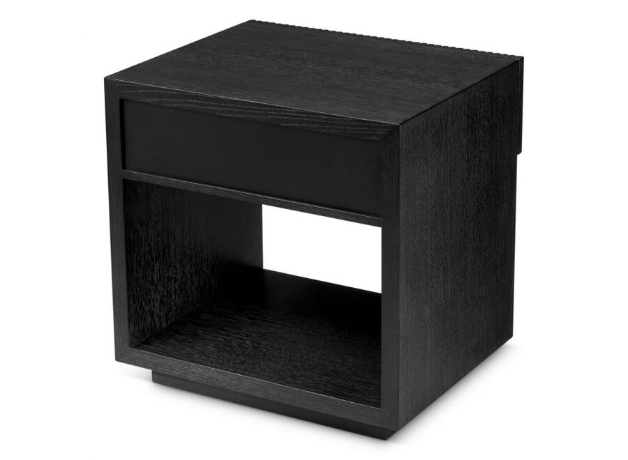 Table de Chevet 'Dimitrios' - Charcoal  oak veneer