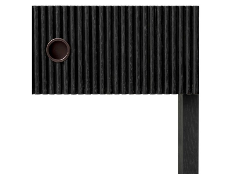 Nachtkastje 'Dimitrios' - Charcoal  oak veneer
