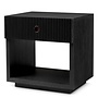 Bedside table 'Dimitrios' - Charcoal  oak veneer