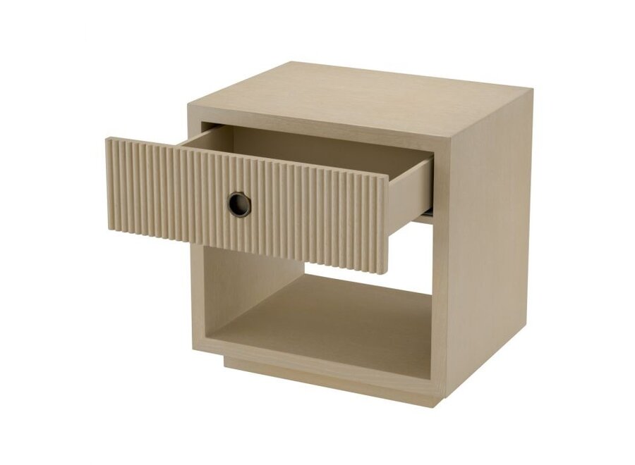 Bedside table 'Dimitrios' - Washed oak veneer