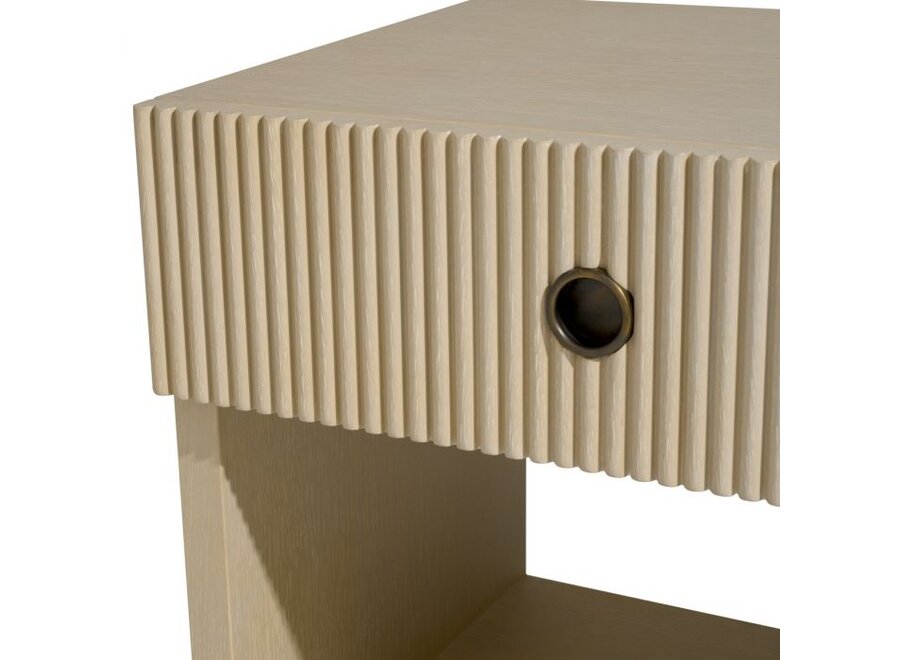 Table de Chevet 'Dimitrios' - Washed oak veneer