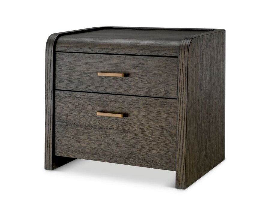 Bedside table Joane - Mocha oak veneer