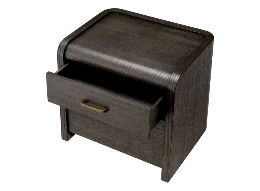 Bedside table 'Joane' - Mocha oak veneer