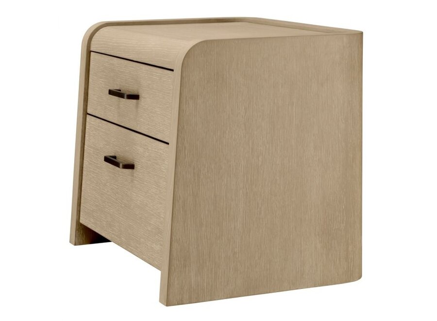 Bedside table 'Joane' - Washed oak veneer