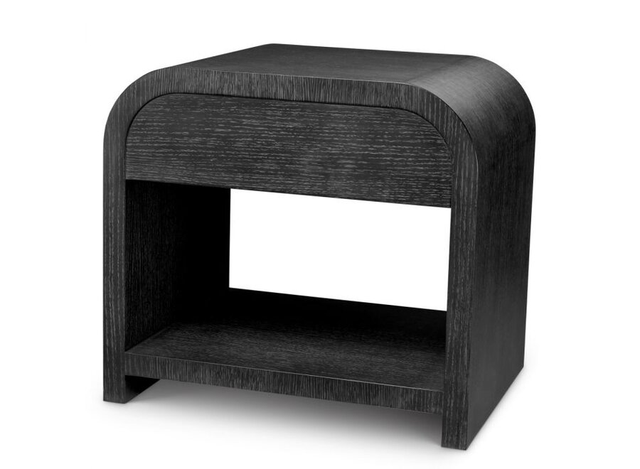 Nachttisch 'Rhodes' - Charcoal oak veneer