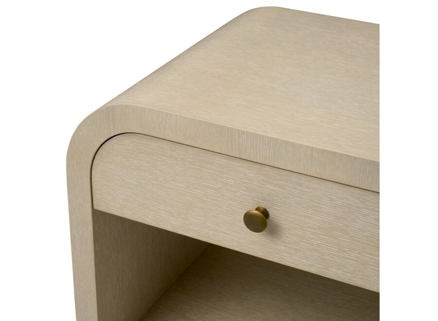 Nachtkastje 'Rhodes' - Washed oak veneer