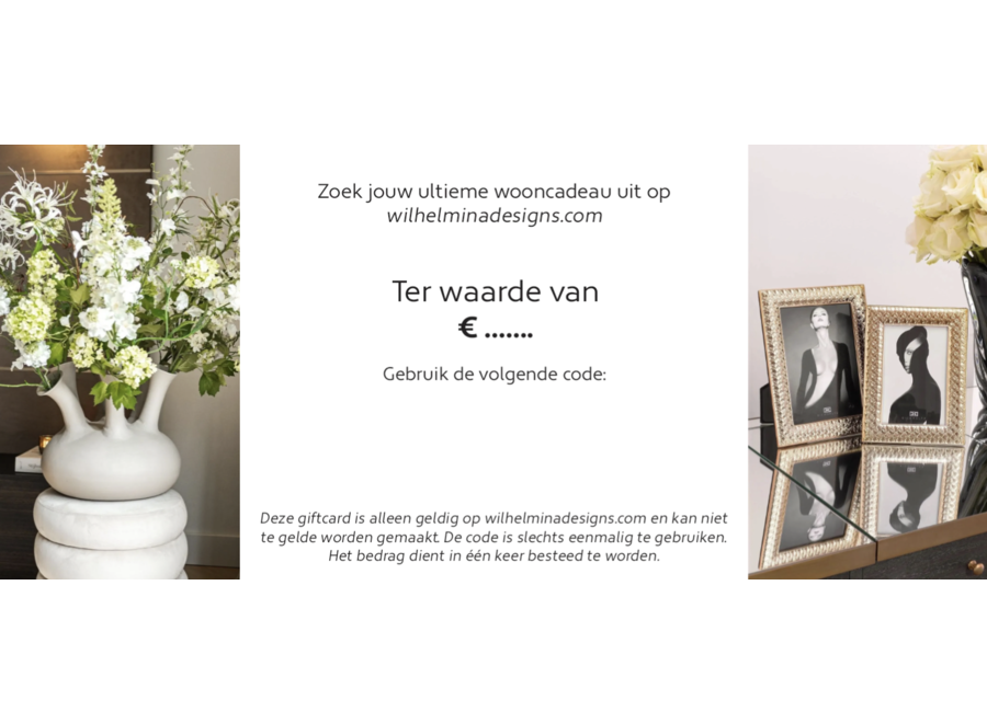 Webshop gift card - a stylish present to give