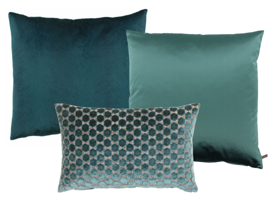 Combinaison de coussins Petrol II: Orsina, Dafne & Perla