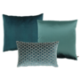 Kussencombinatie Petrol II: Orsina, Dafne & Perla