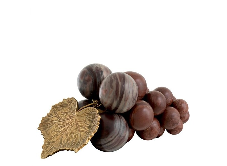 Objet 'Vintage Grapes' - red marble