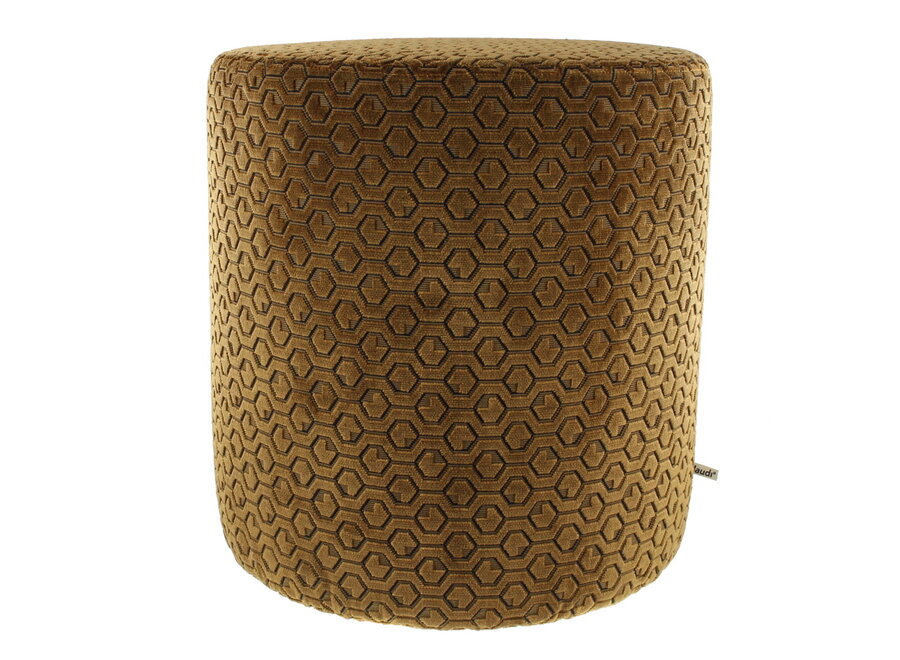 Poef Michael Dark Gold