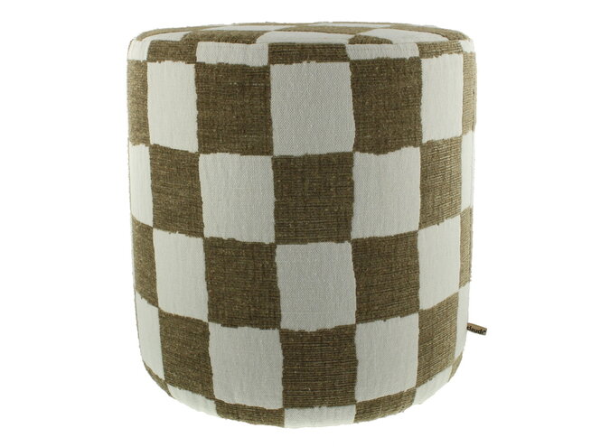 Pouf Checky Tobacco