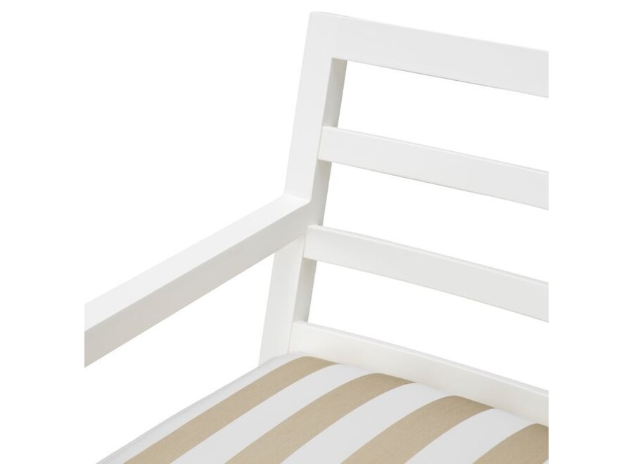 Outdoor dining chair 'Delta' - Matte white