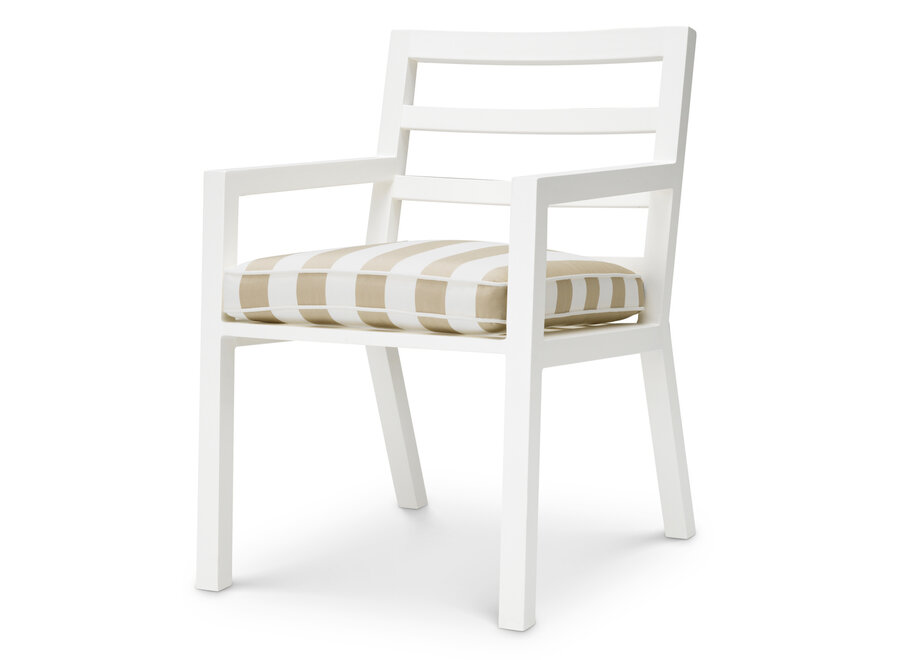 Chaise de salle à manger d'extérieur Delta - Matte white