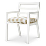 Chaise de salle à manger d'extérieur 'Delta' - Matte white