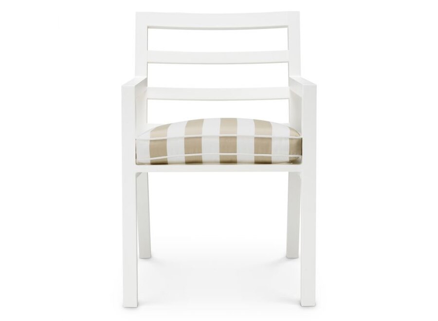 Outdoor dining chair 'Delta' - Matte white