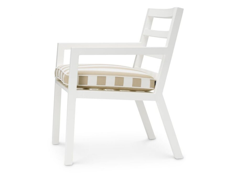 Outdoor-Esszimmerstuhl 'Delta' - Matte white