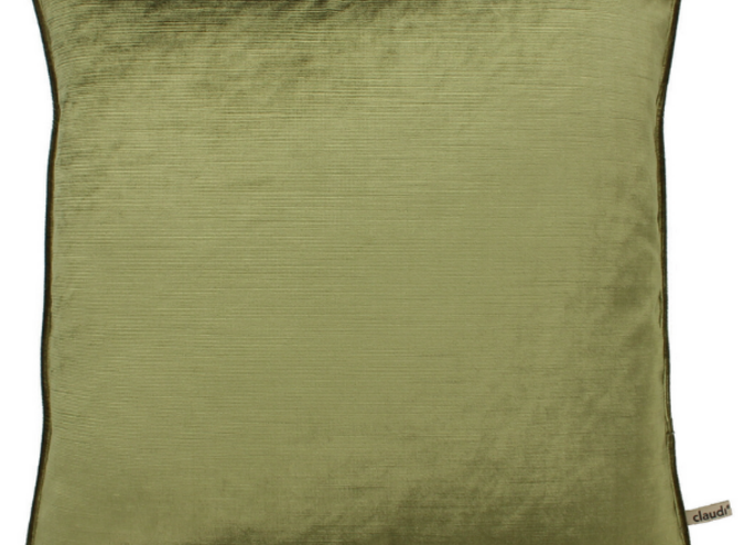 Kissen Gavino Olive + Piping