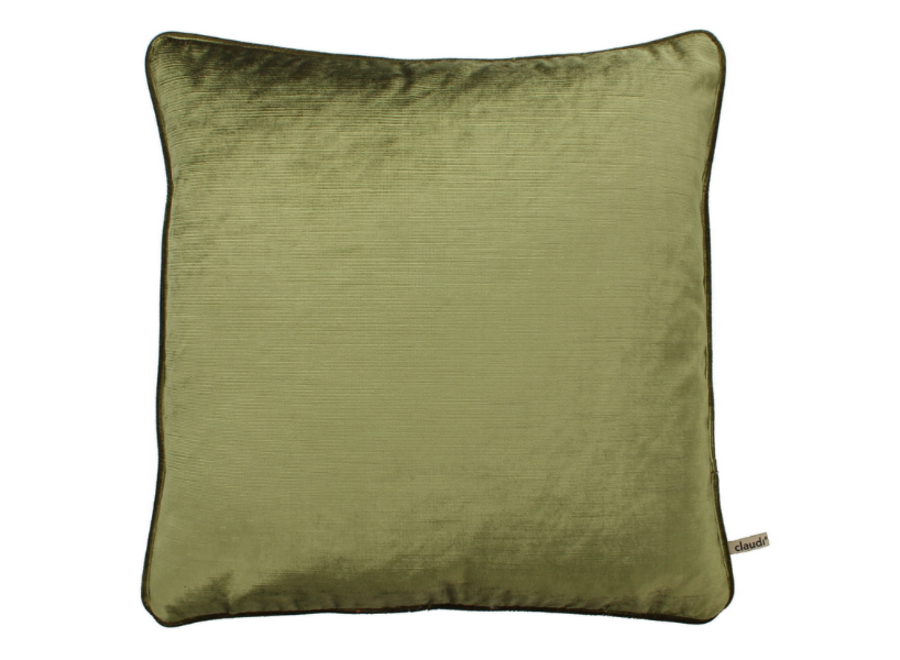 Decorative cushion Gavino Olive + Piping