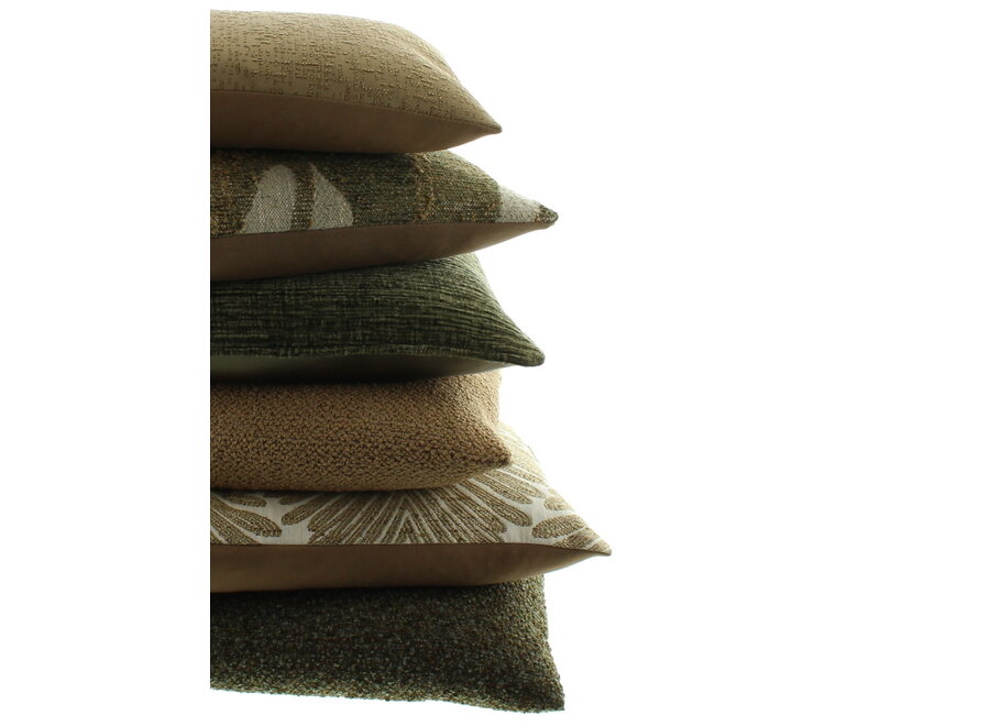 Decorative cushion Shaggy Army + Piping