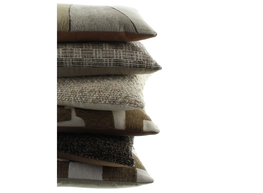 Coussin décoratif Fluffa Black / Taupe