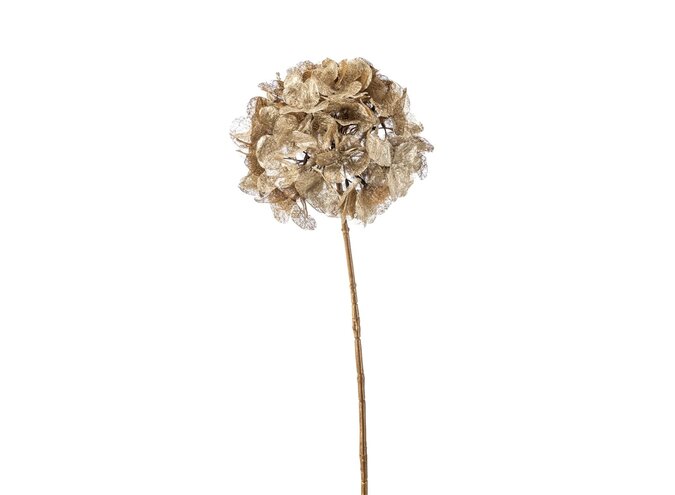Artificial branches 'Hydrangea ' set of 2 - Gold