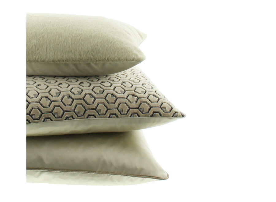 Coussin décoratif Dafne Sand + Piping Foil Sand