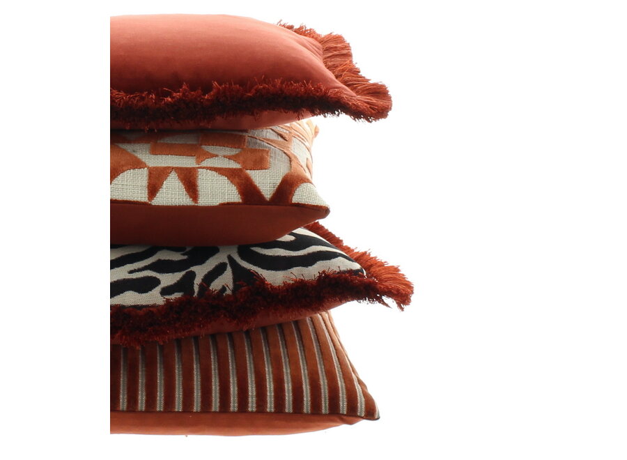 Decorative cushion Lonata Rust