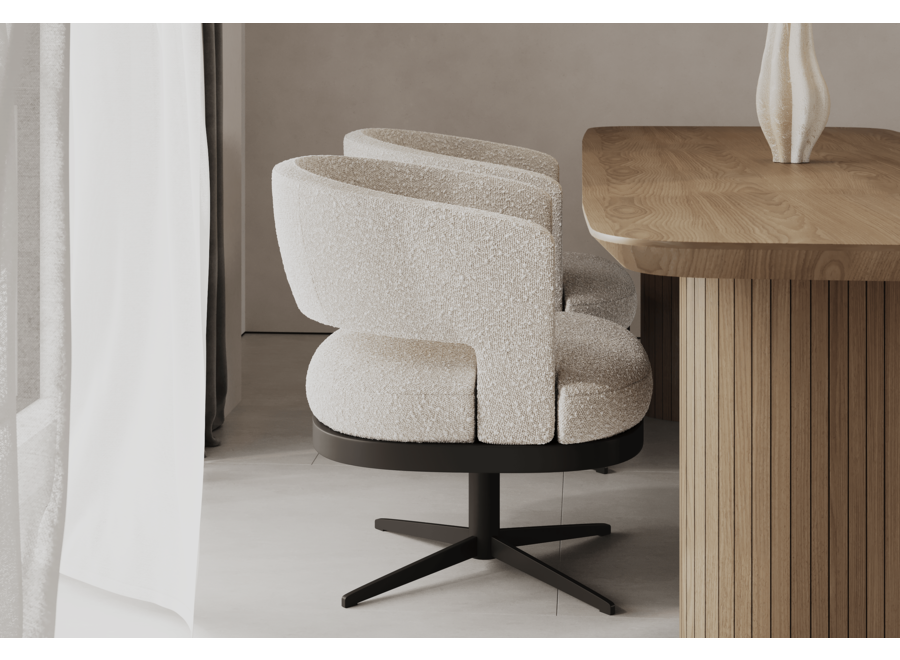 Chaise de salle à manger 'James' - Sulmona cream