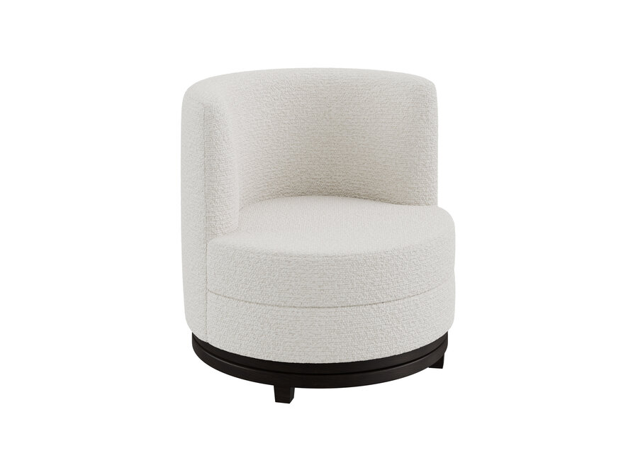 Fauteuil pivotant 'Ayden' - Malibu Cream