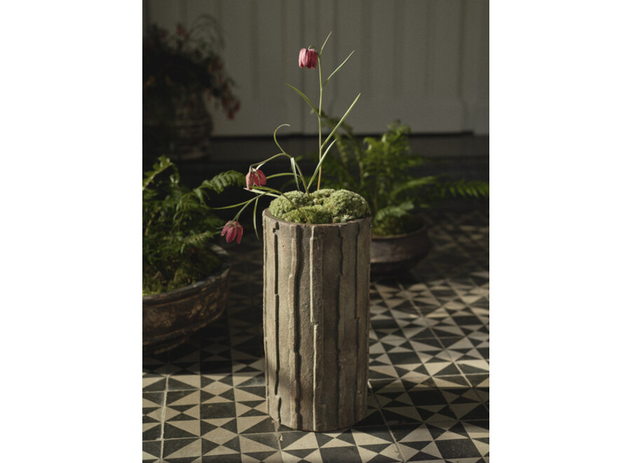 Kelly Wearstler - Rift Planter low 03 - XL - Dark Green