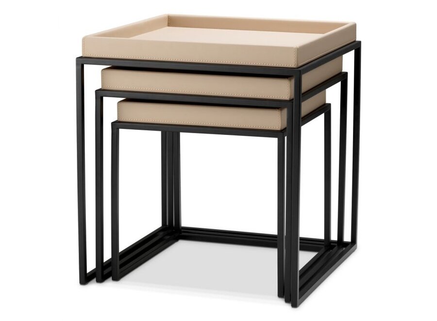 Beistelltisch 'Léonard' - Set of 3 - Light Brown