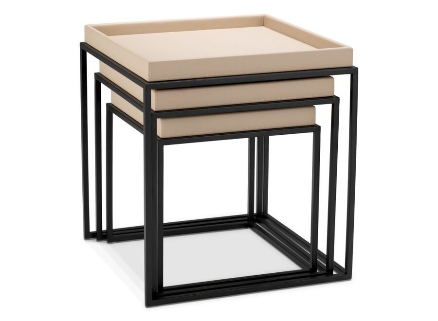 Beistelltisch 'Léonard' - Set of 3 - Light Brown