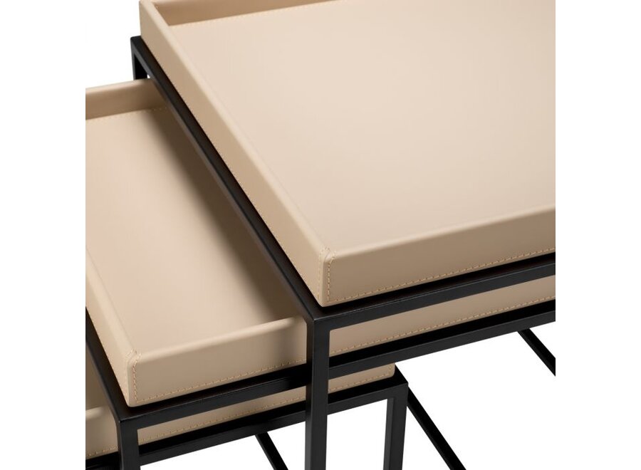 Table d'appoint 'Léonard' - Set of 3 - Light Brown