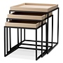 Bijzettafel 'Léonard' - Set of 3 - Light Brown