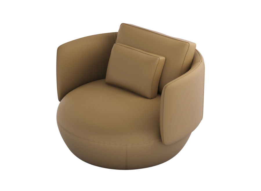 Sessel 'Dante' -  Leather Caramel