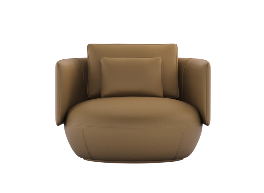 Sessel 'Dante' -  Leather Caramel