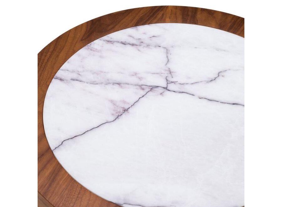 Table d'appoint 'Presedio' - Walnut veneer