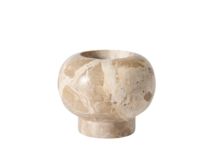 Theelicht 'Vita' - Seashell - set van 2