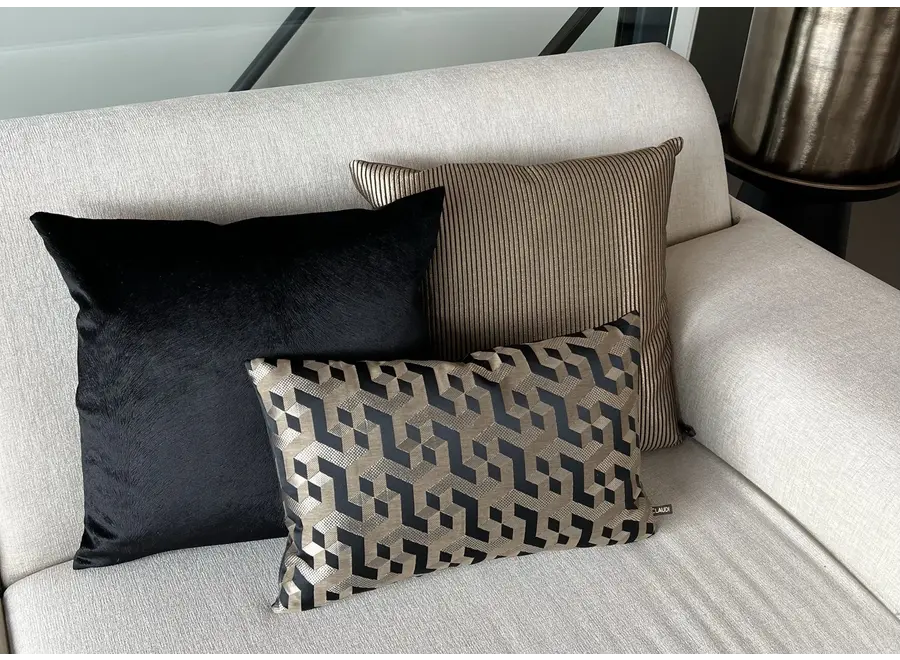 Cushion combination Black/Gold: Milou, Maurice & Perla