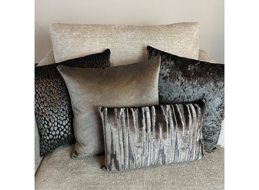 Combinaison de coussins Brown/Dark Taupe: Perla, Speranza, Cronna & Zafira