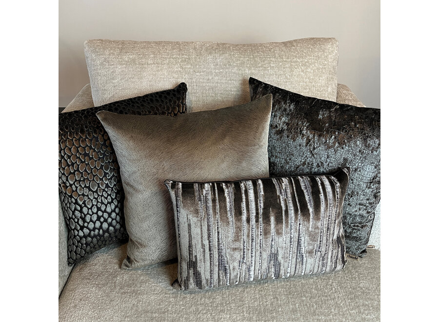 Kussencombinatie Brown/Dark Taupe: Perla, Speranza, Cronna & Zafira