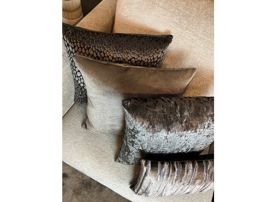 Combinaison de coussins Brown/Dark Taupe: Perla, Speranza, Cronna & Zafira