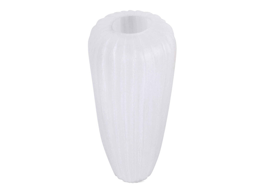 Vase 'Topaz' L - White