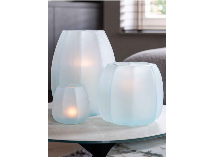 Teelicht 'Onyx' S - Blue
