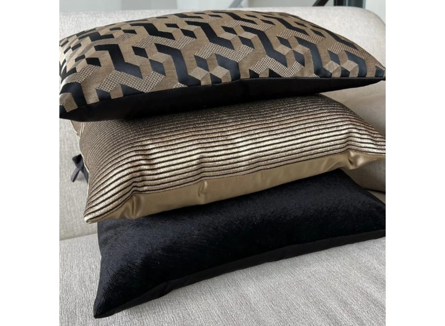 Combinaison de coussins Black/Gold: Milou, Maurice & Perla