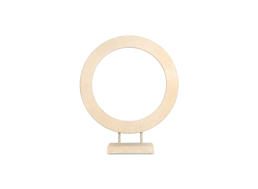 Decor object 'Oasis' - Travertine