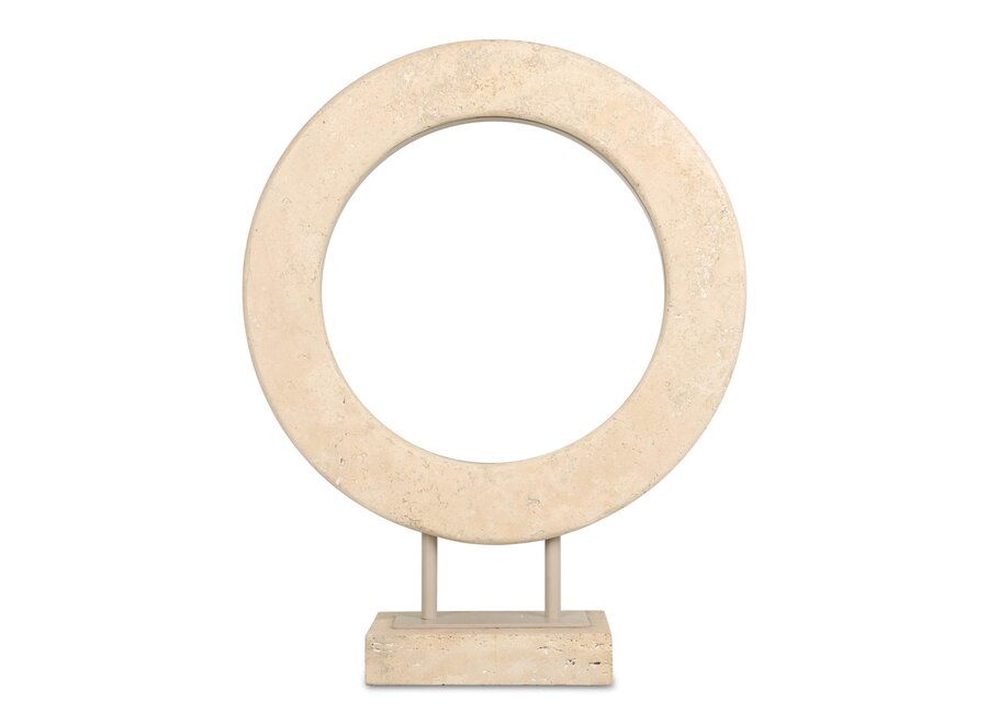 Decor object 'Oasis' - Travertine