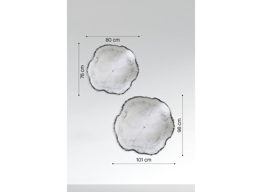 Mirror 'Arbo Dark' - Set of 2