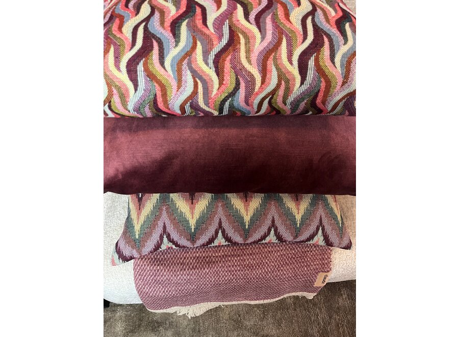 Combinaison de coussins Aubergine Multicolor: Adona, Obi & Don - Copy